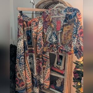 FARM RIO long skirt + long sleeve top - easy fit